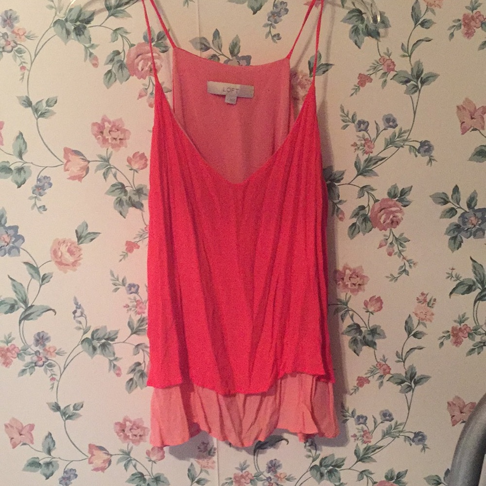 Loft crinkled rayon cami